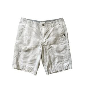 Calvin Klein Men’s Gray & White Chino Shorts Size W33